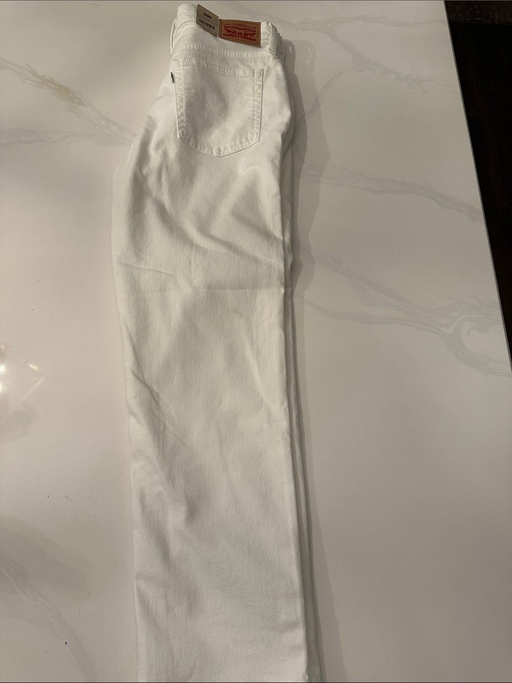 Levi's Men's White Slim Straight Jeans